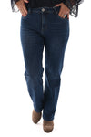 Norfy straight high waist jeans blauw