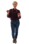 Karostar jeans baggy met bies omslag blauw