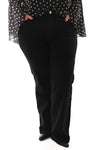 Norfy jeans wide leg zwart