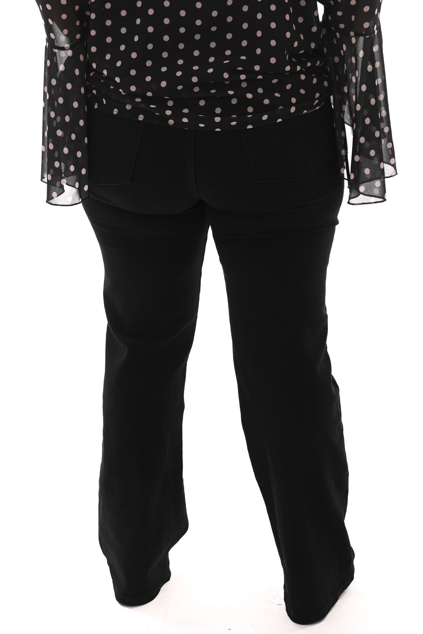Norfy jeans wide leg zwart