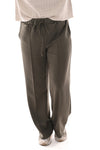 Joggingsbroek met elastieke band legergroen