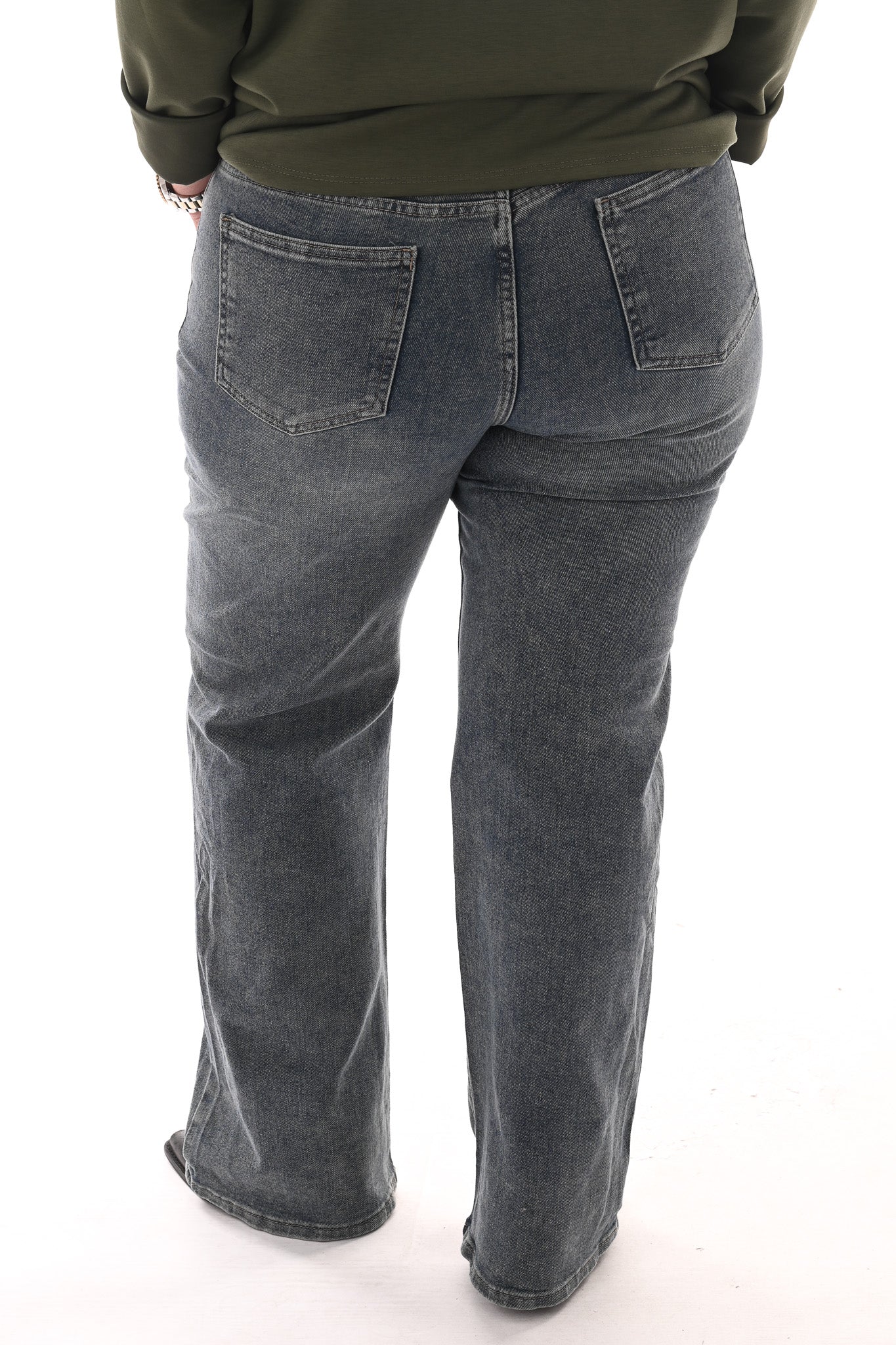 Norfy jeans wide leg stonewash