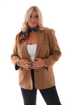 Blazer suede camel