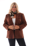 Blazer suede bruin