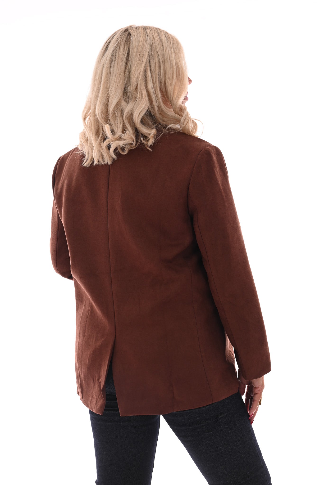 Blazer suede bruin