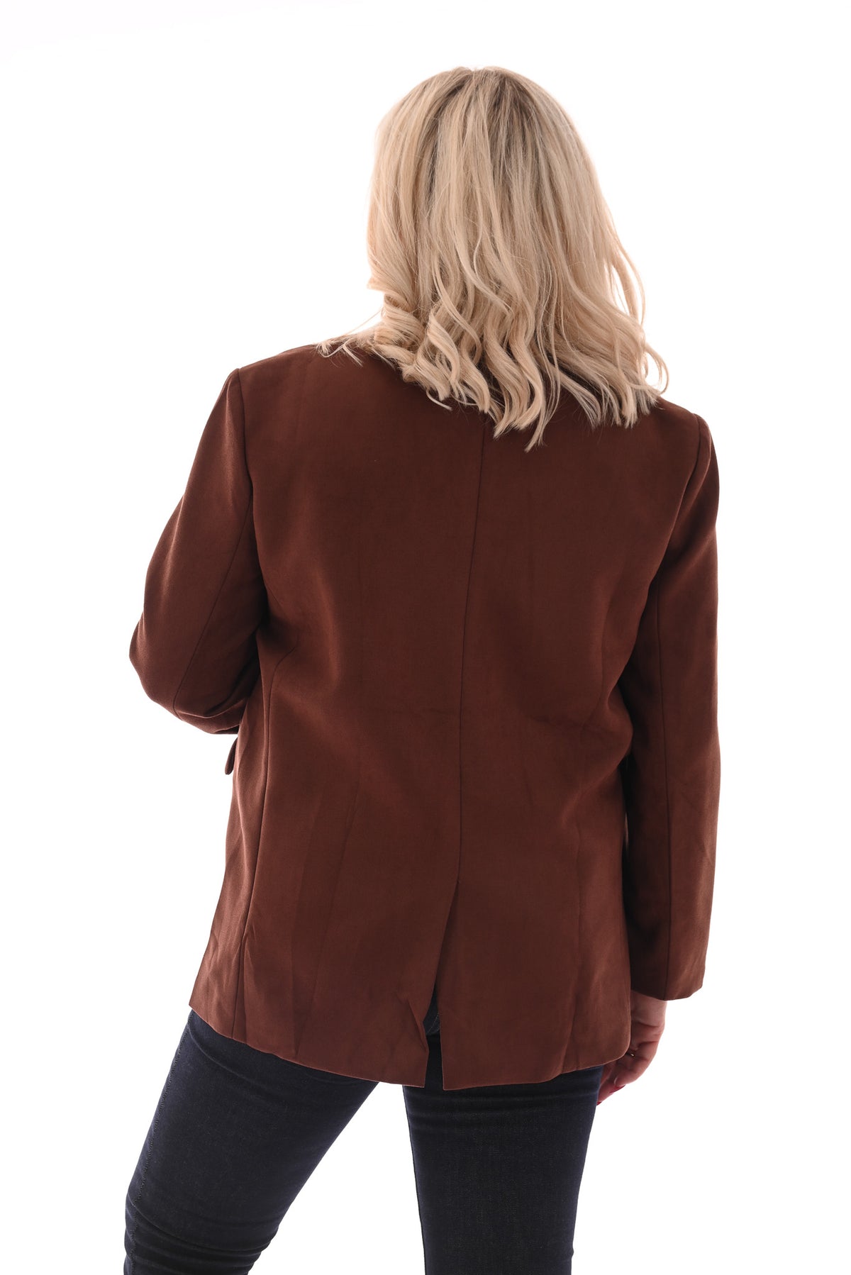 Blazer suede bruin