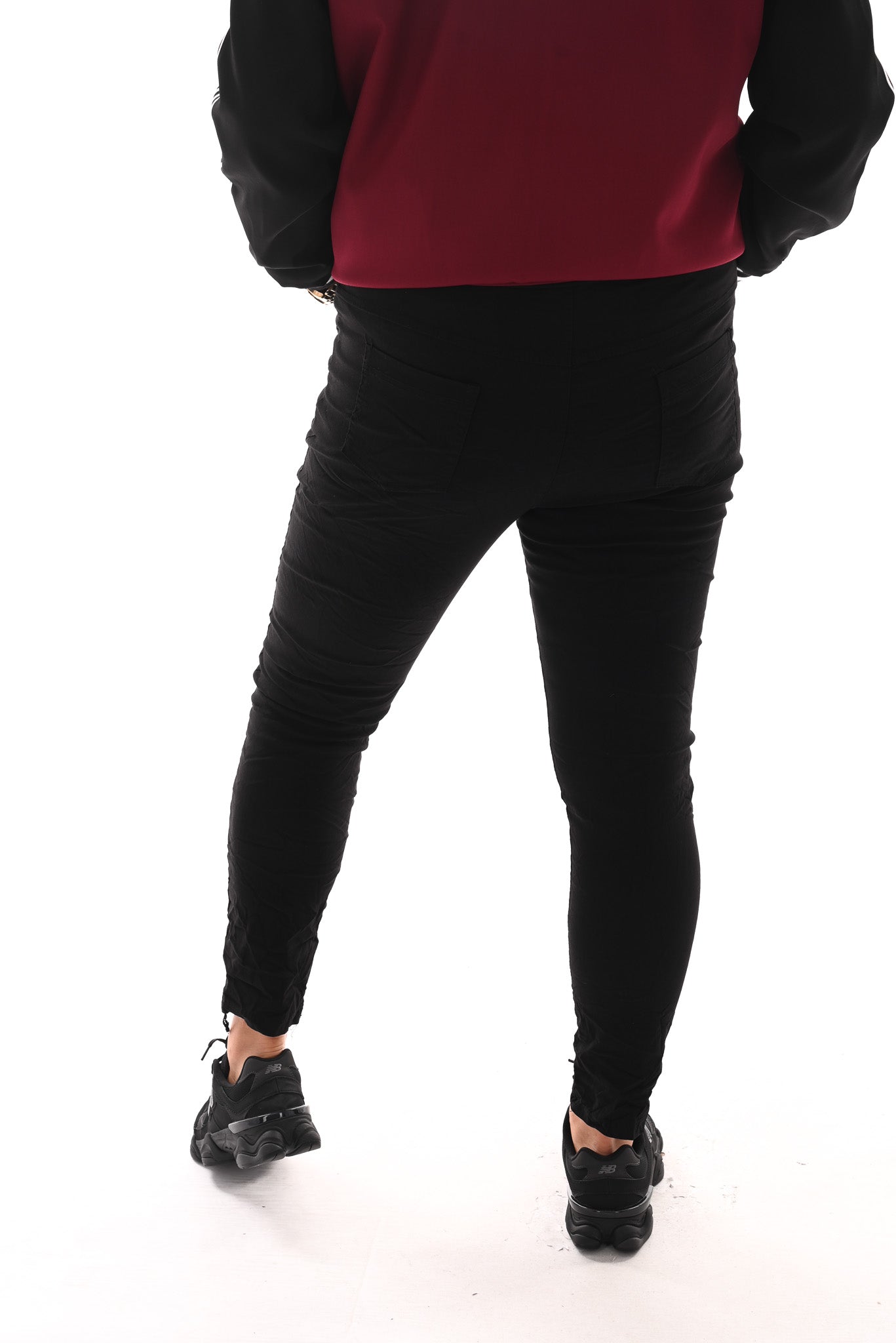 Stretchbroek uni zwart