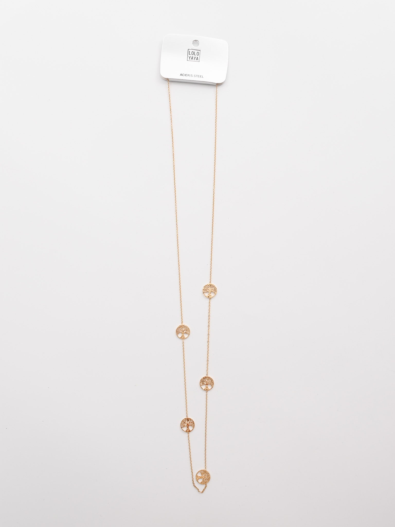 Ketting levensboom klein goud