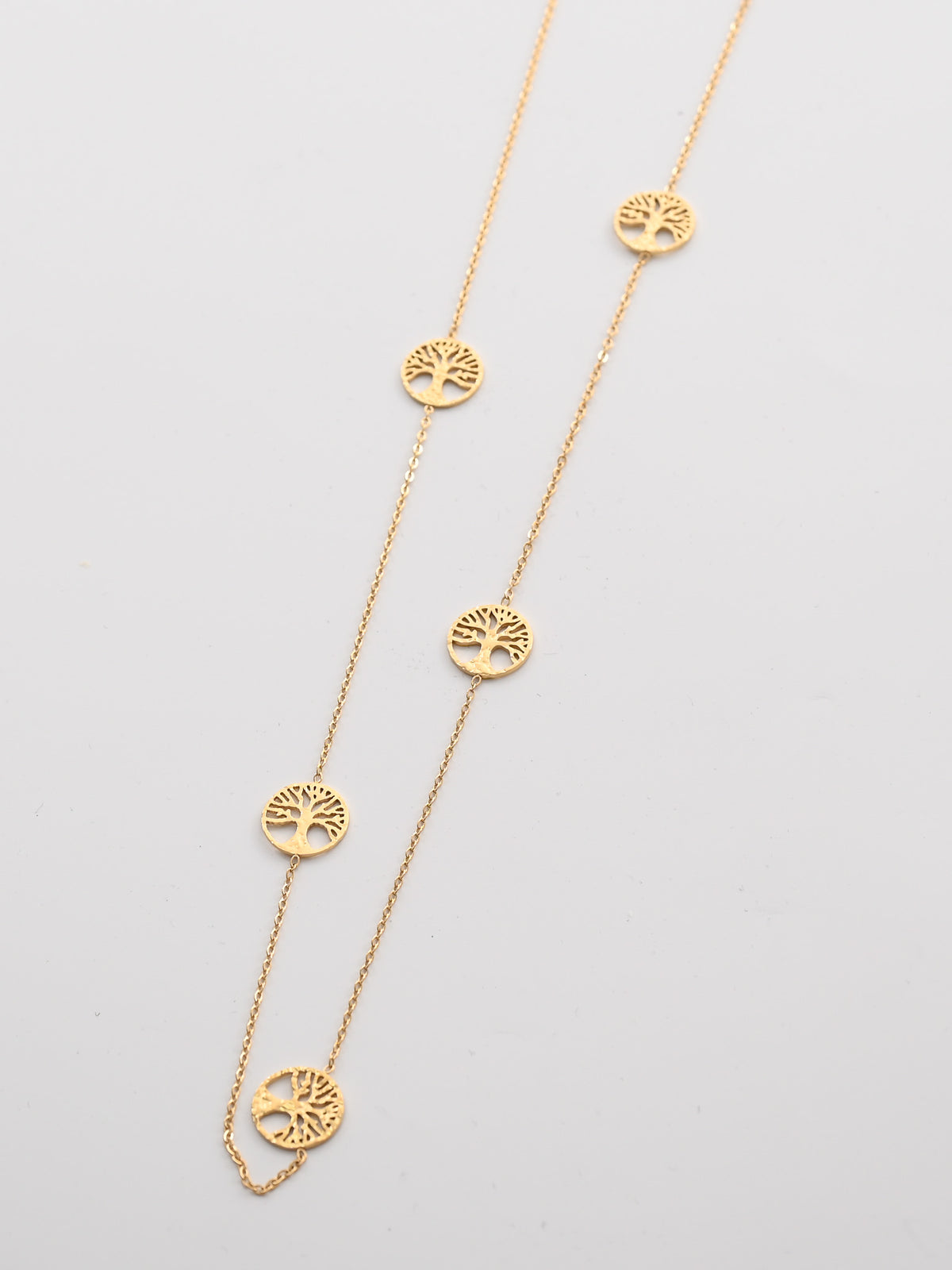 Ketting levensboom klein goud