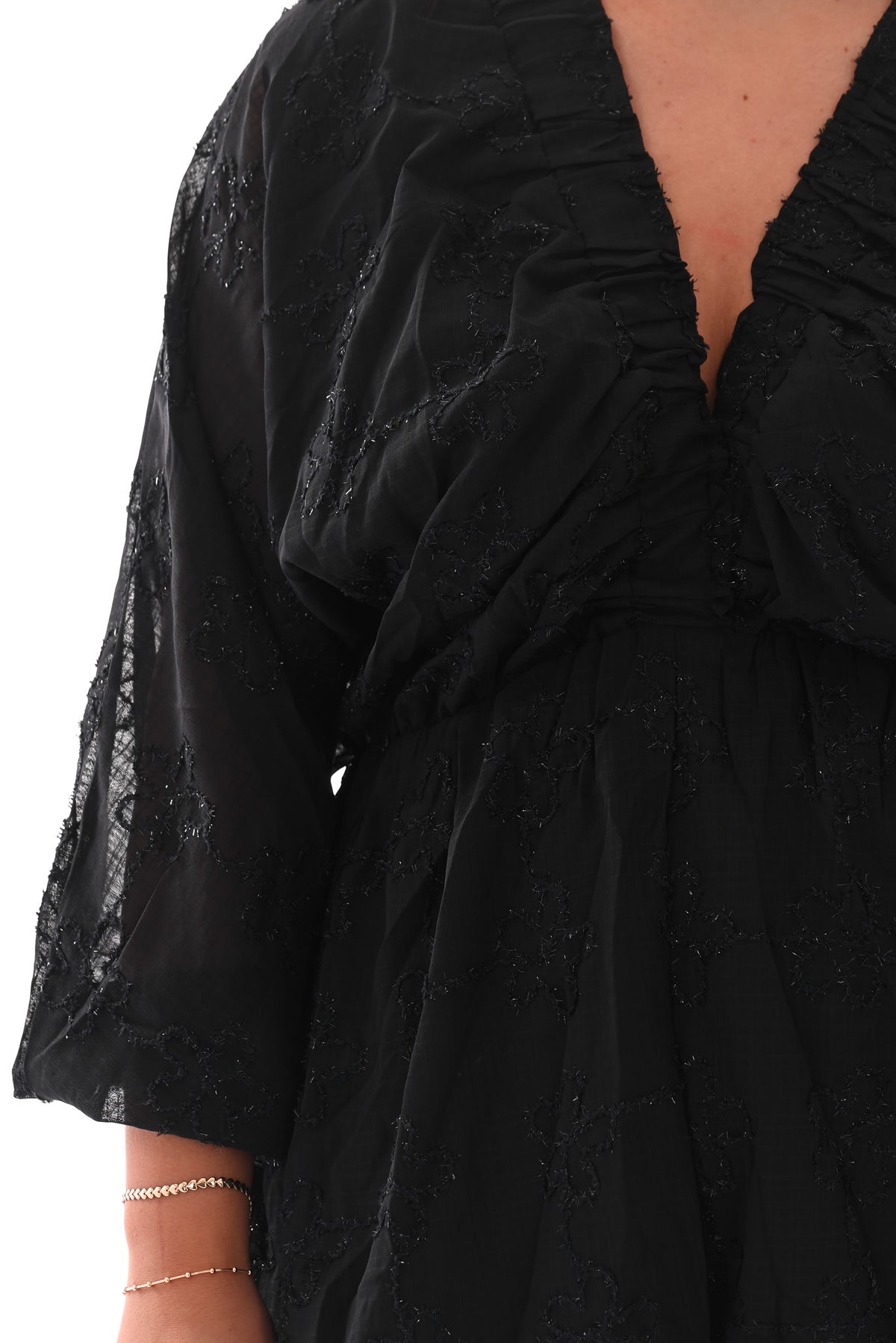 Playsuit lurex zwart