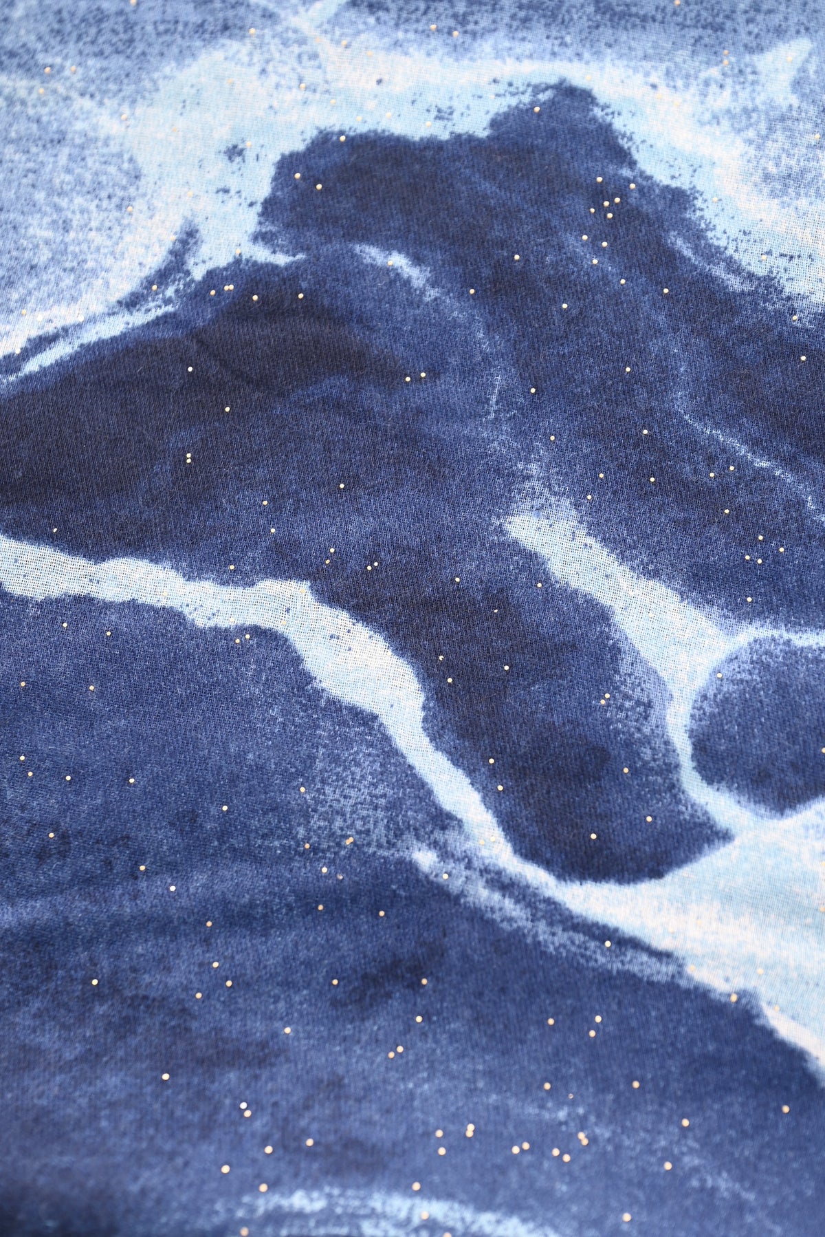 Sjaal landscape glitters donkerblauw/grijs