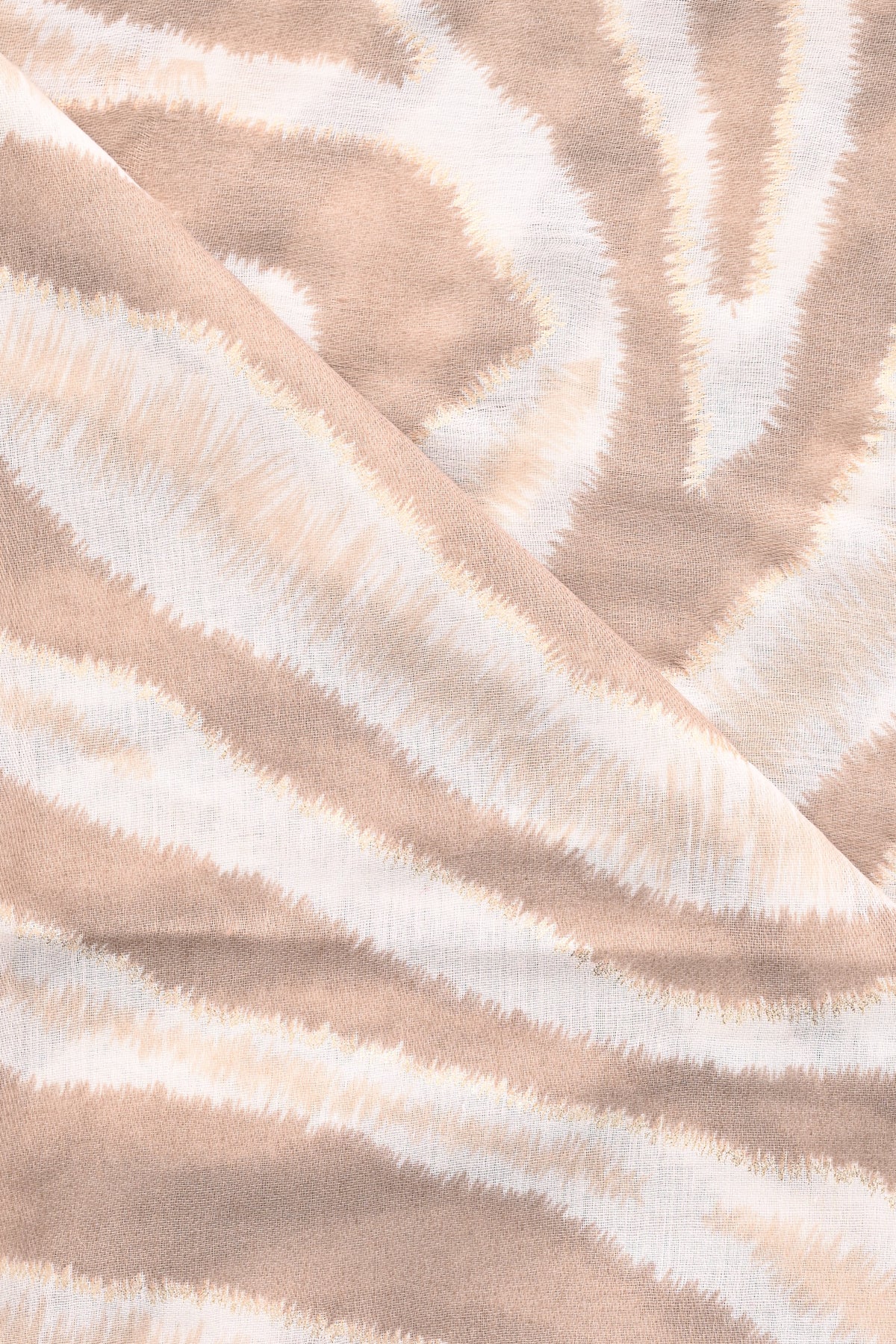 Sjaal zebra print beige