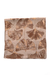 Sjaal bladeren beige