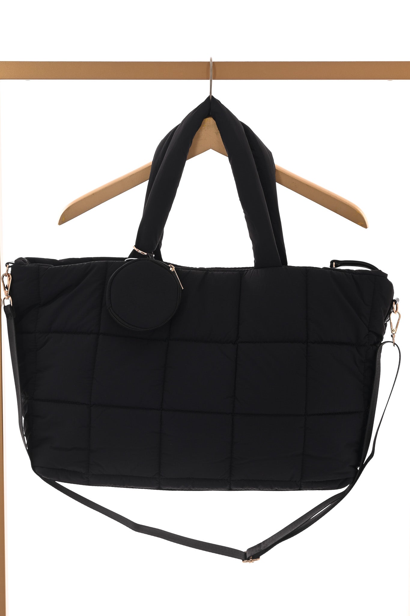 Puffer tas zwart