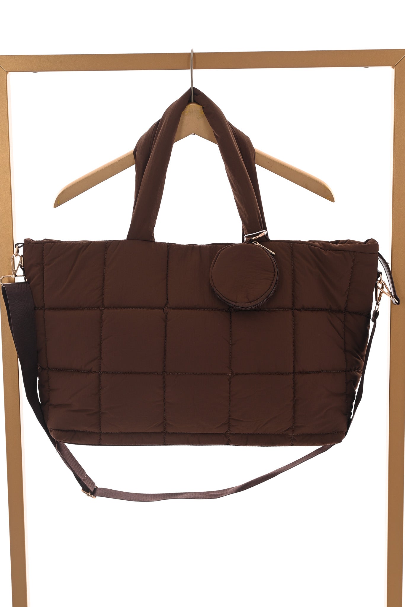 Puffer tas bruin
