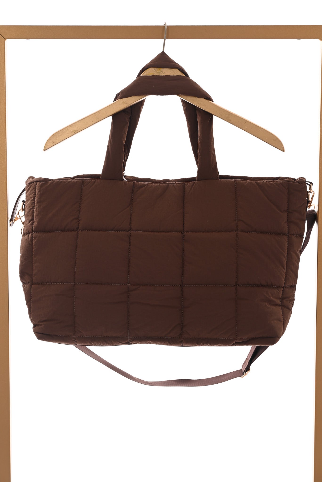 Puffer tas bruin