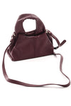 Mini crossbody tas bordeaux