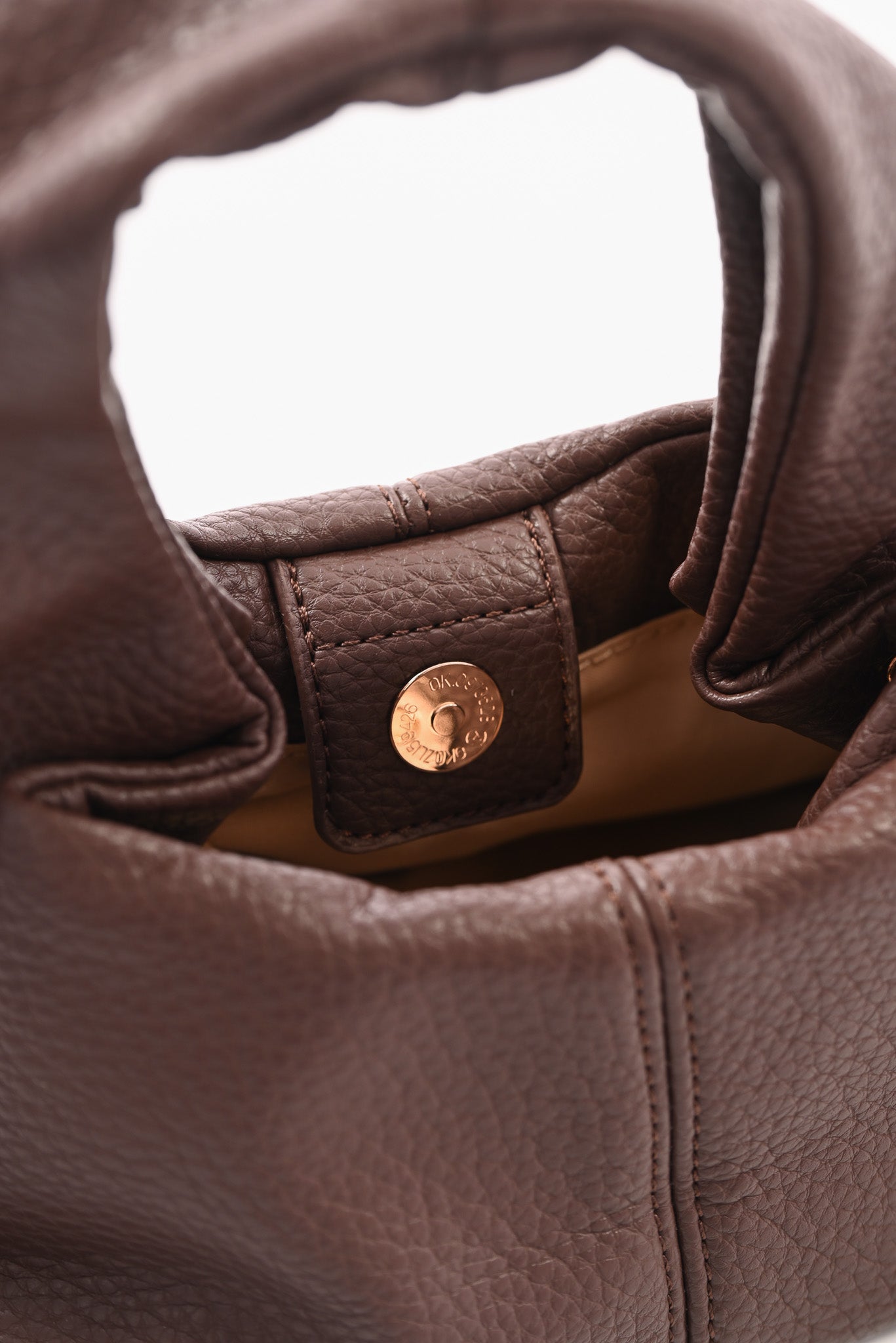 Mini crossbody tas bruin