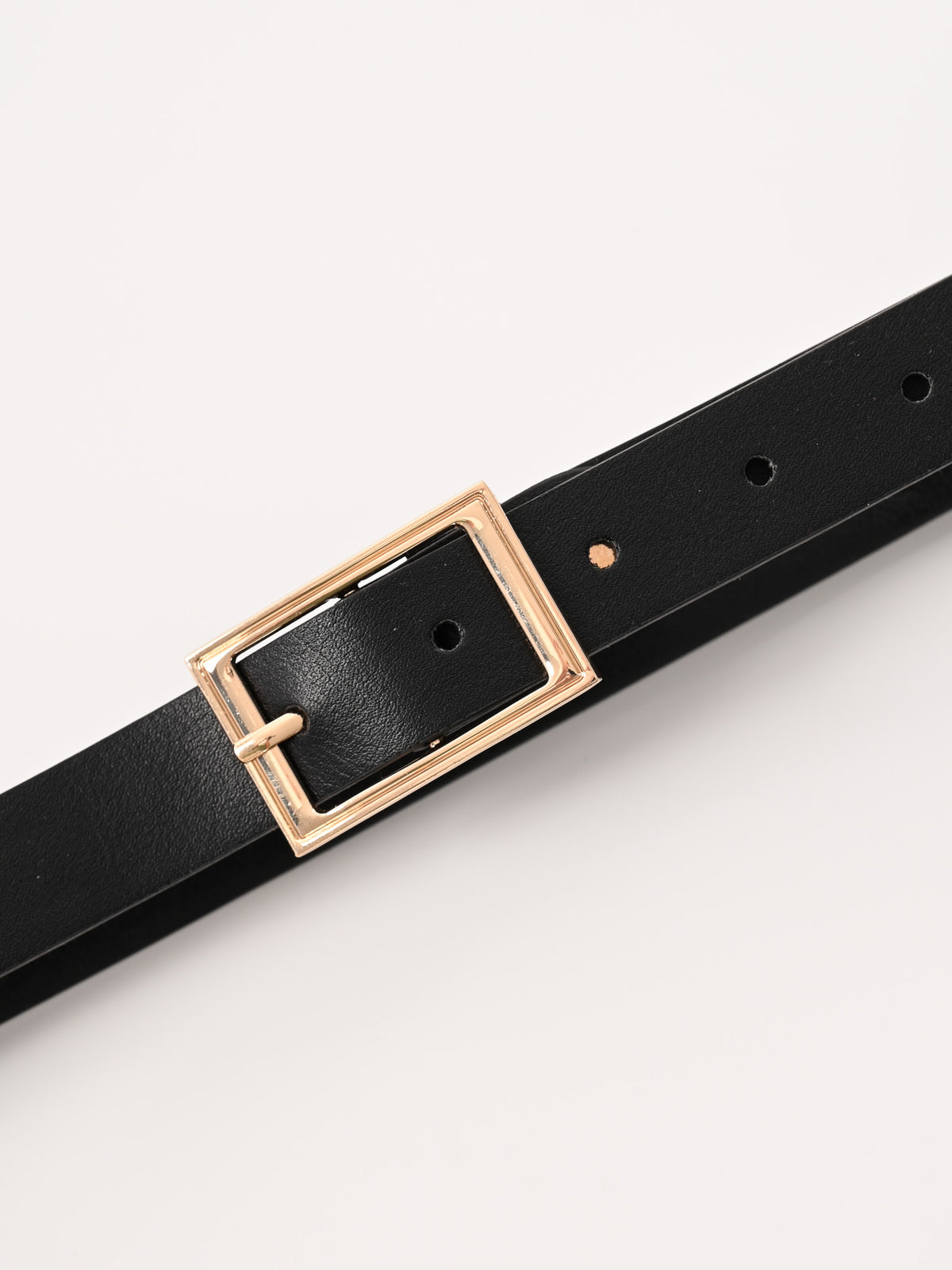 Riem gouden gesp zwart