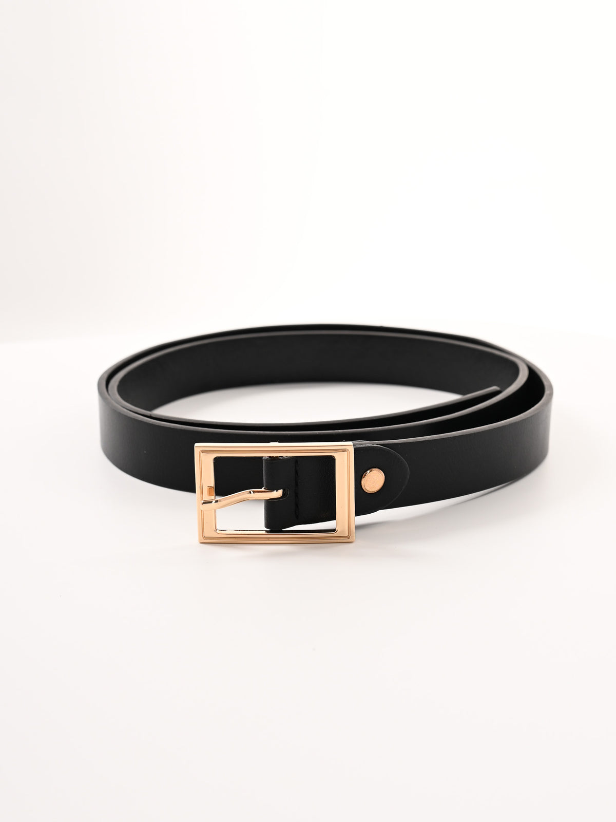 Riem gouden gesp zwart