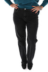 Norfy straight high waist jeans zwart