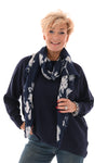 Trui met knoopjes marineblauw