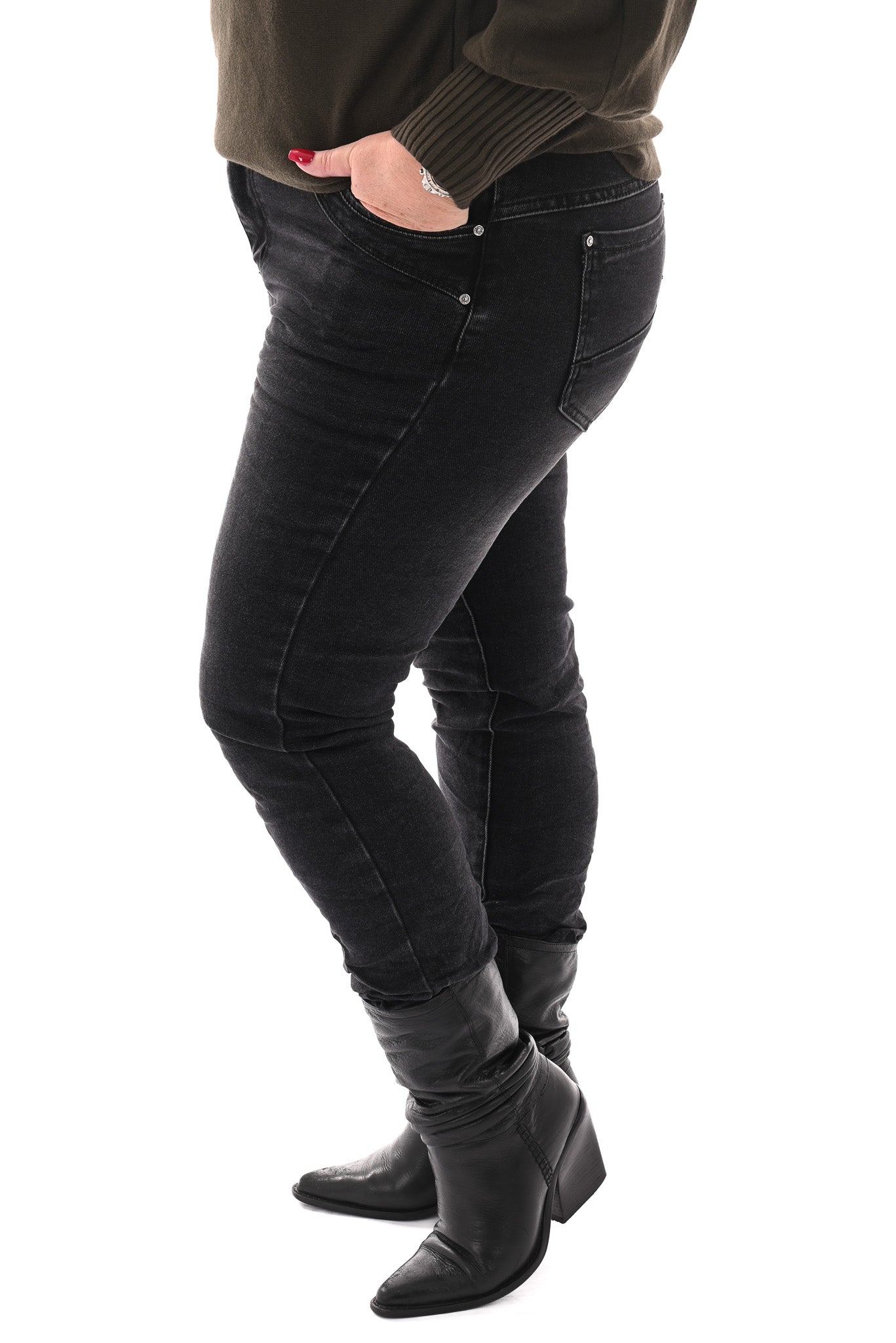 Karostar jeans baggy zwart