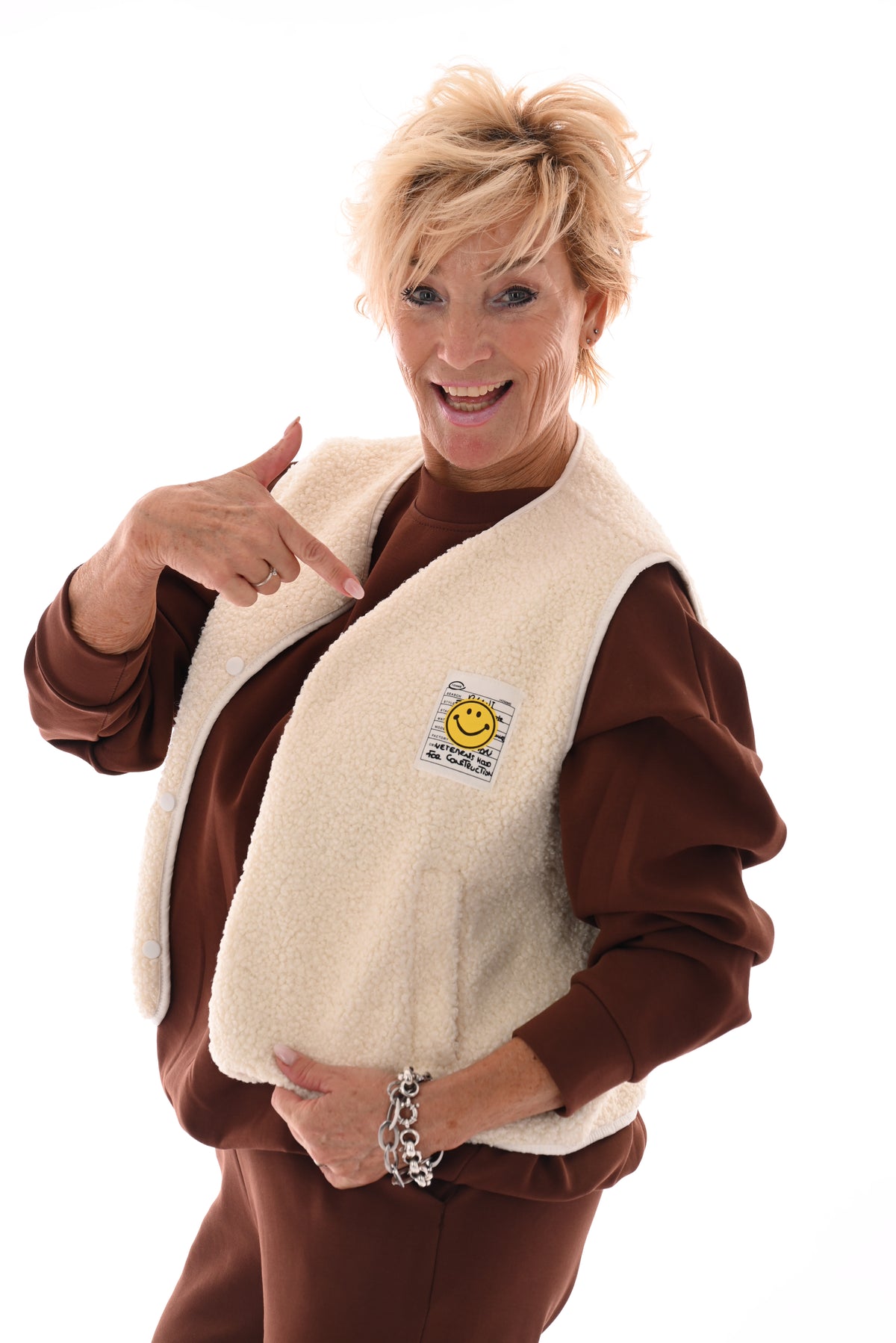 Gilet teddy smiley roomwit