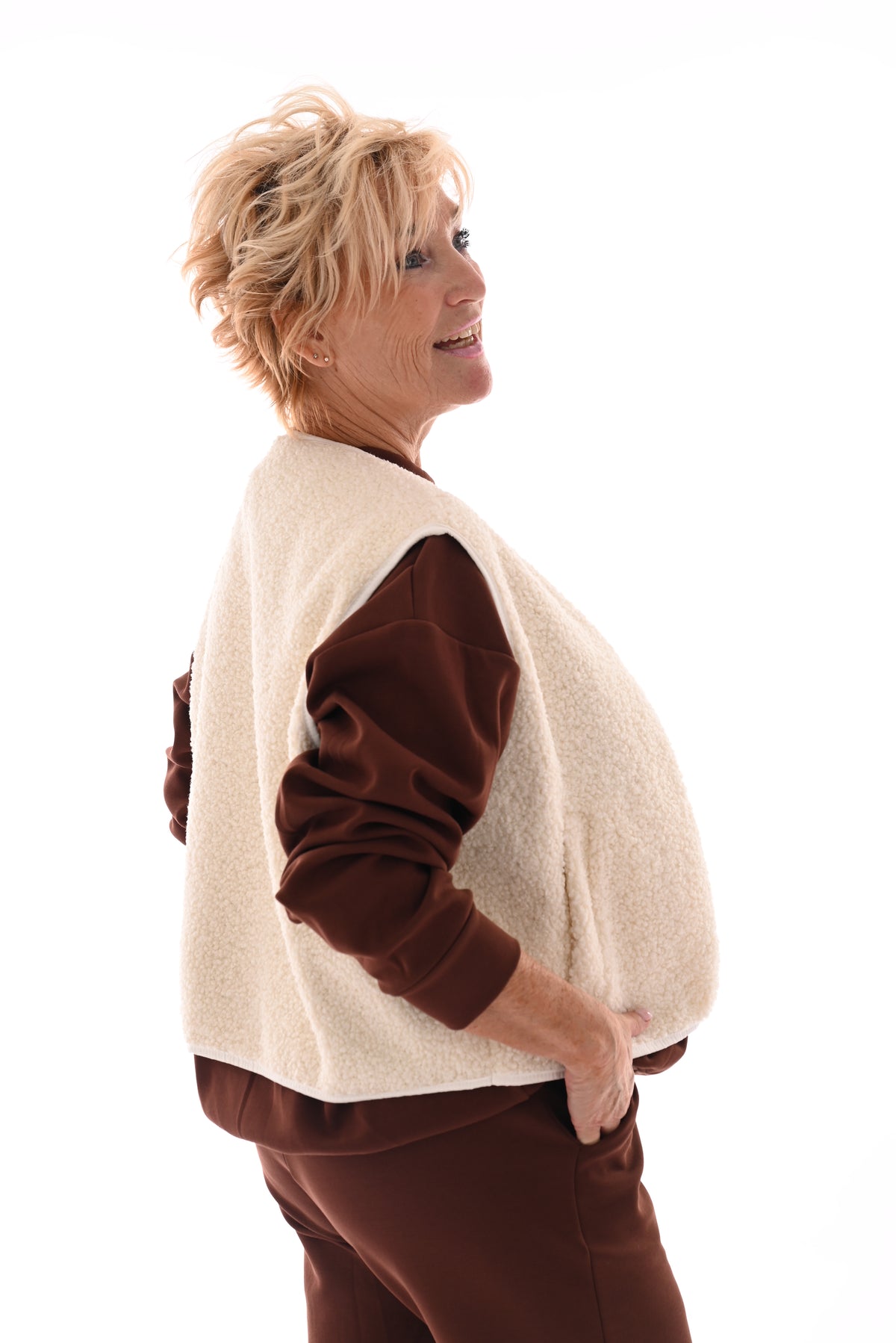 Gilet teddy smiley roomwit