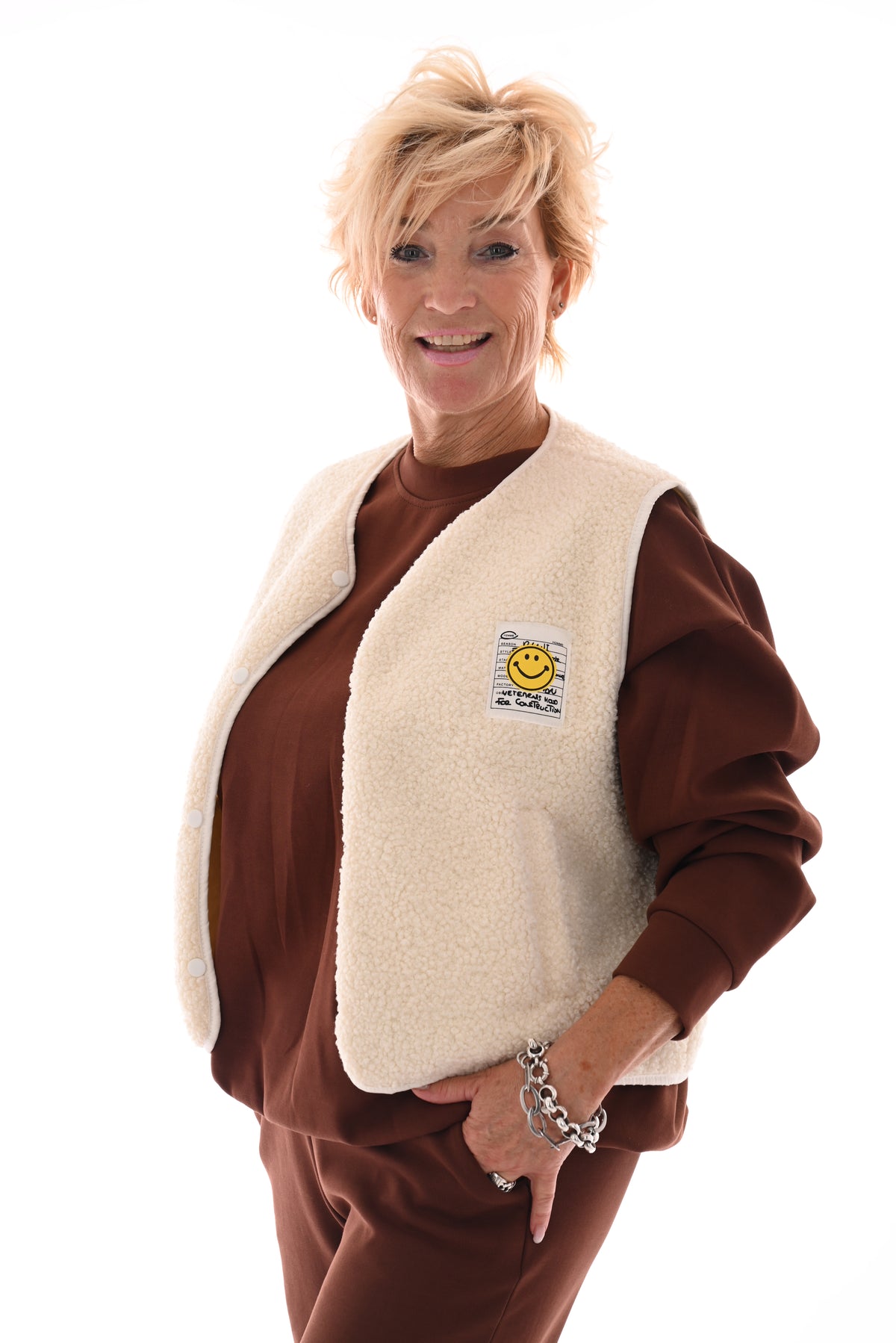 Gilet teddy smiley roomwit