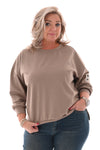 Sweater you look amazing taupe