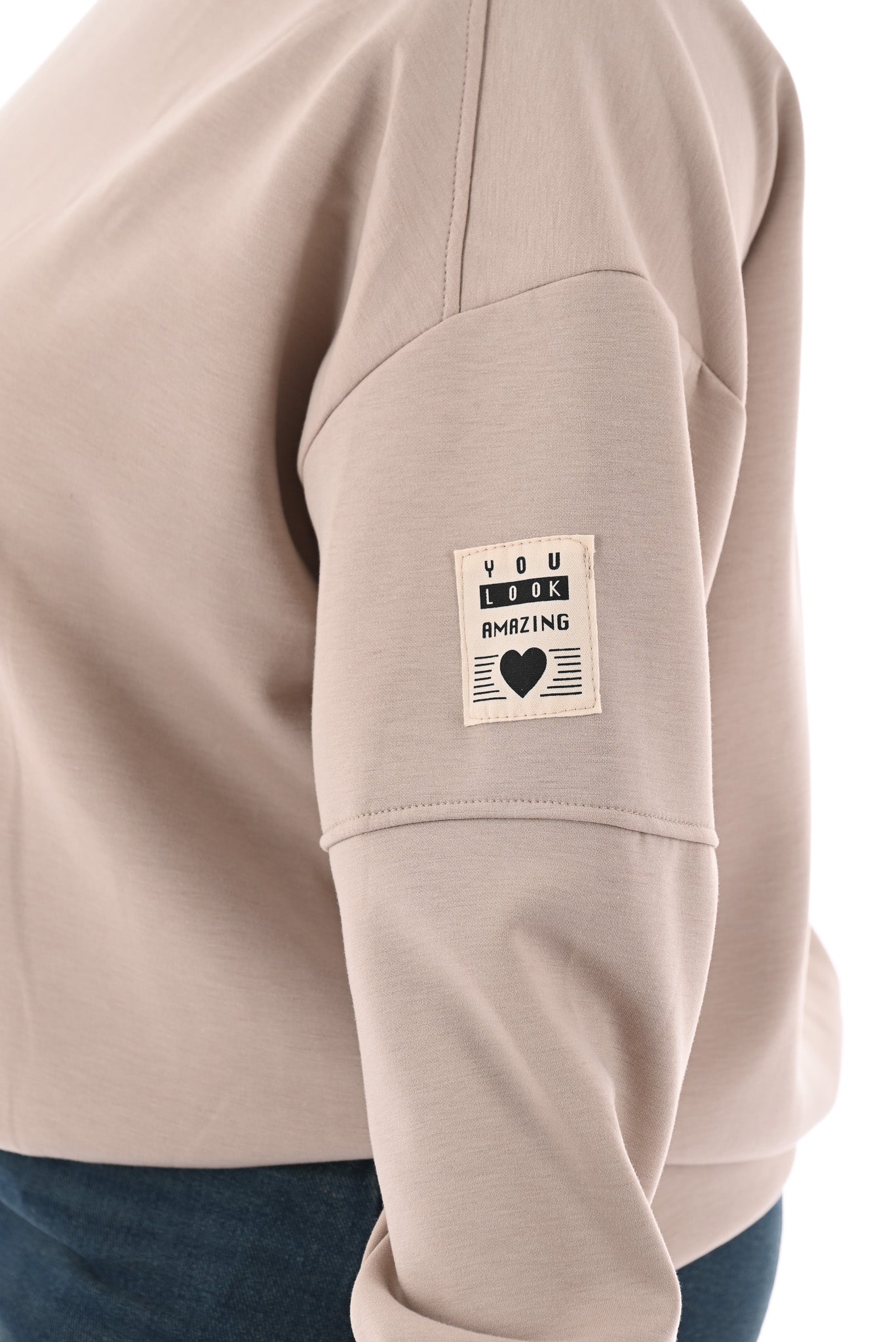 Sweater you look amazing beige