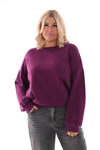 Sweater uni paars