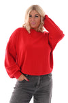 Sweater uni rood