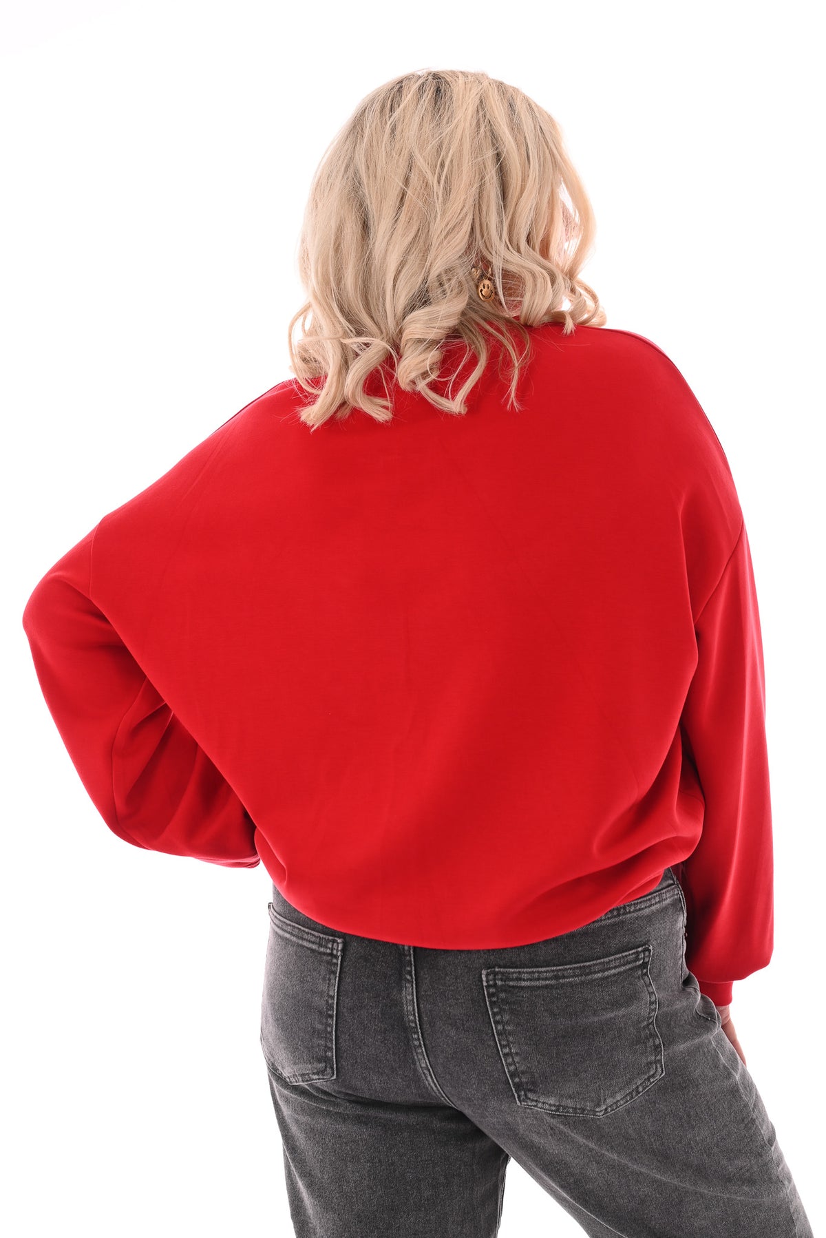 Sweater uni rood
