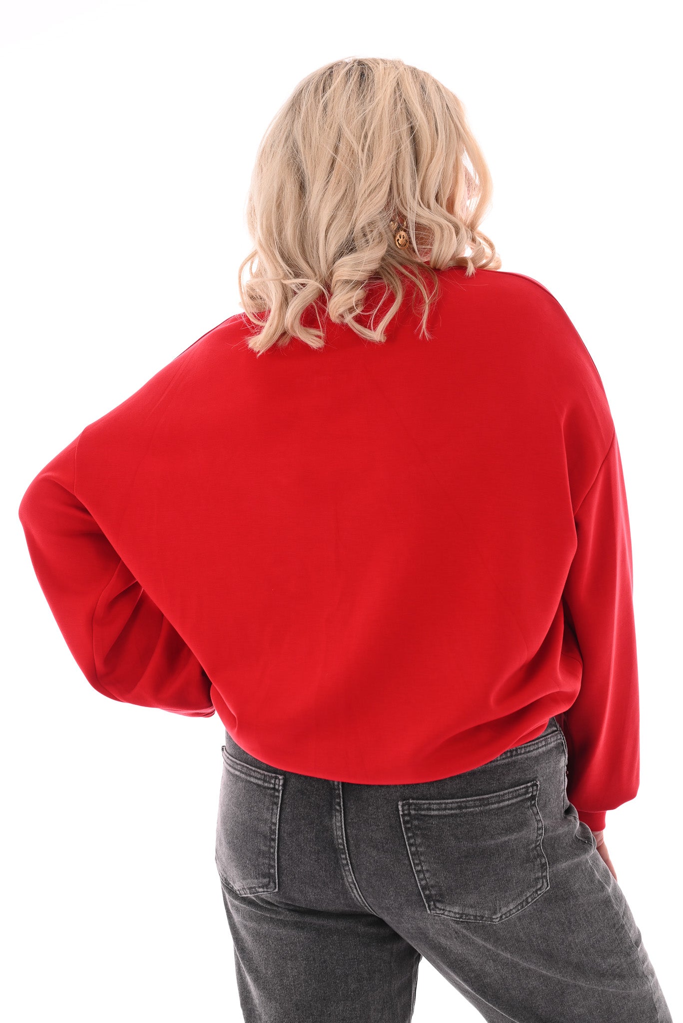Sweater uni rood