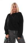 Sweater uni zwart