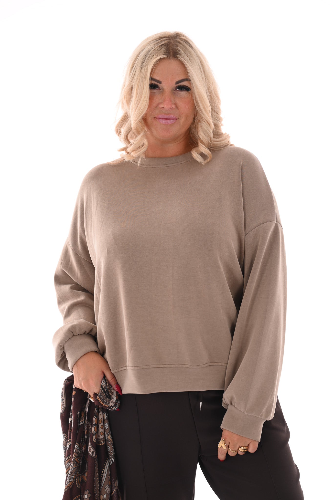 Sweater uni beige