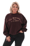 Sweater le marais donkerbruin
