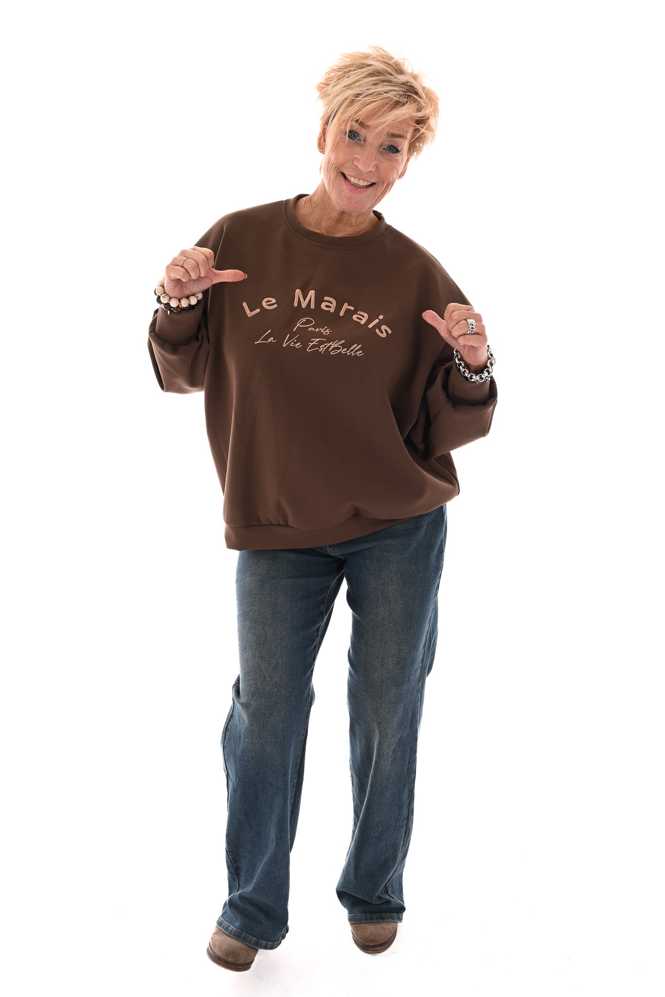 Sweater le marais bruin