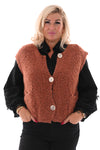 Boucle gilet met knopen brique