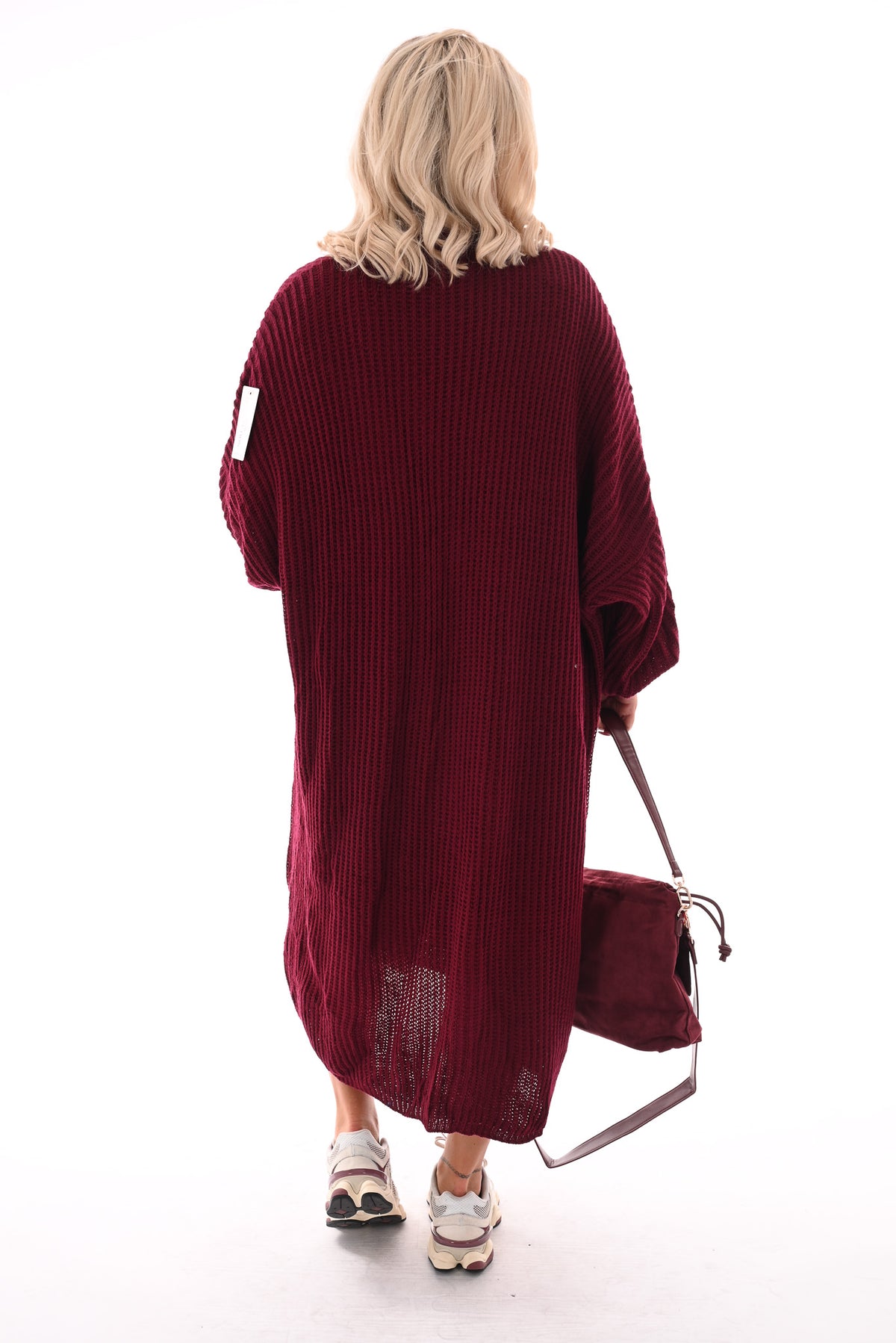 Jurk met vest set bordeaux