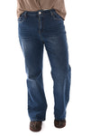 Norfy jeans wide leg blauw