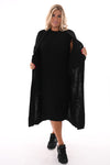 Jurk met vest set zwart