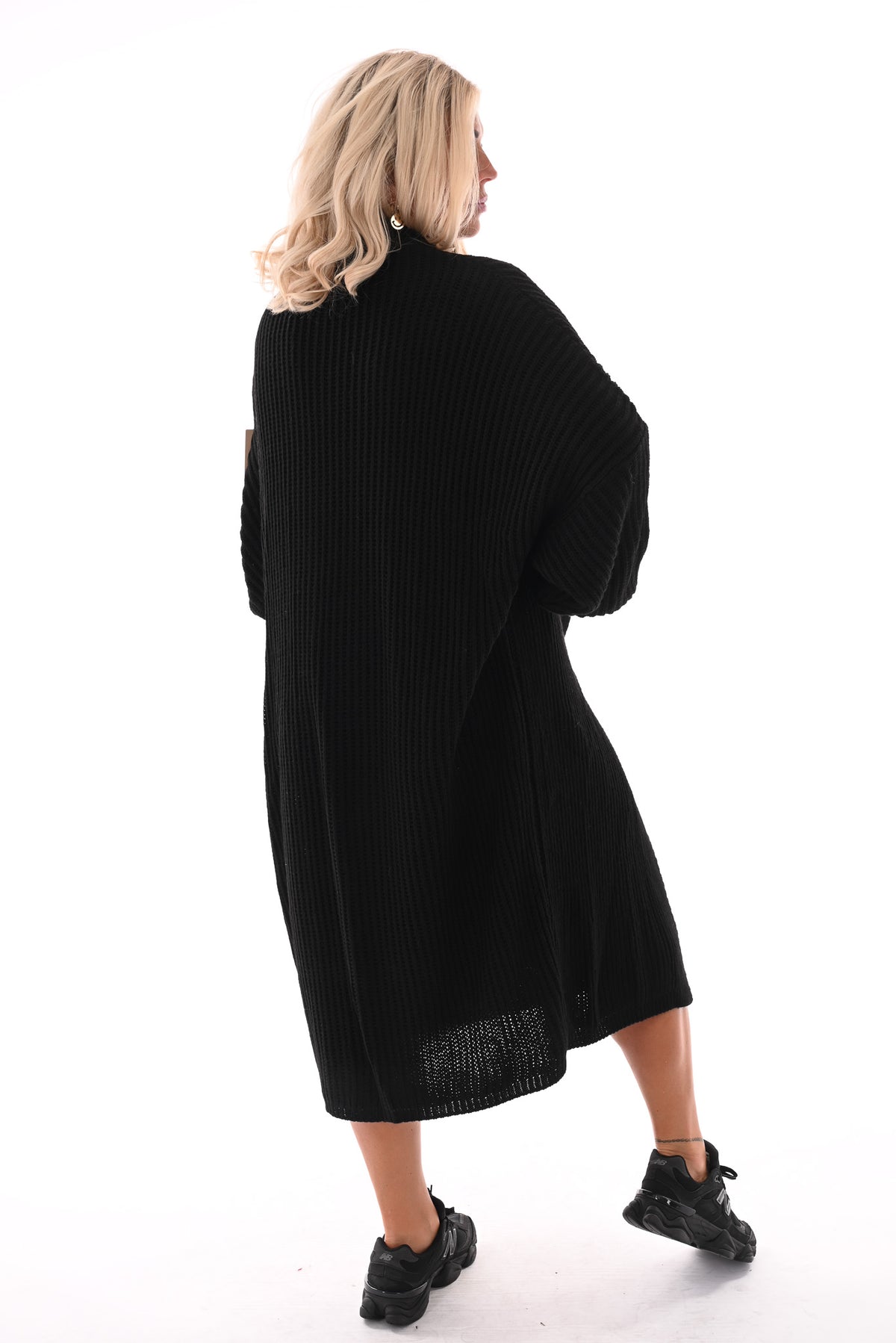 Jurk met vest set zwart