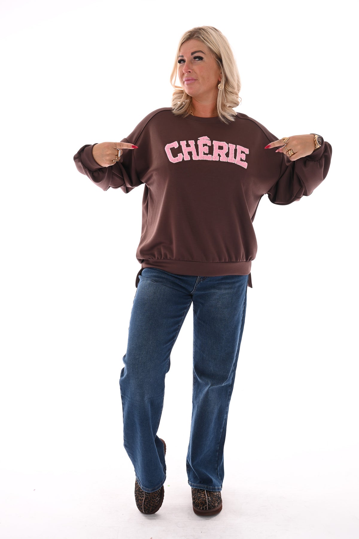 Sweater Cherie donkerbruin