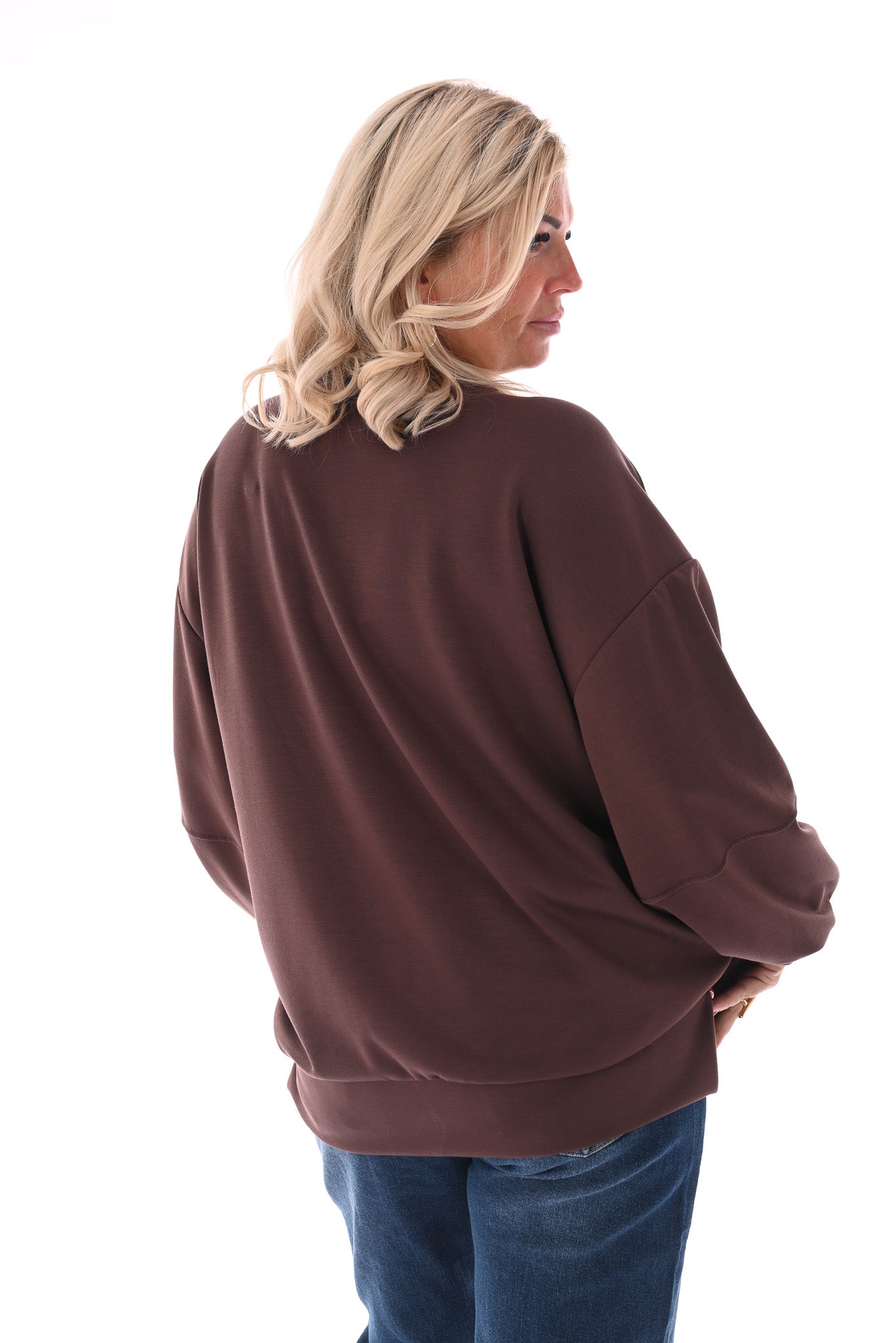 Sweater Cherie donkerbruin
