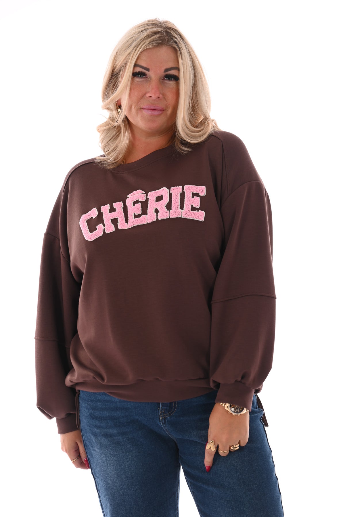 Sweater Cherie donkerbruin