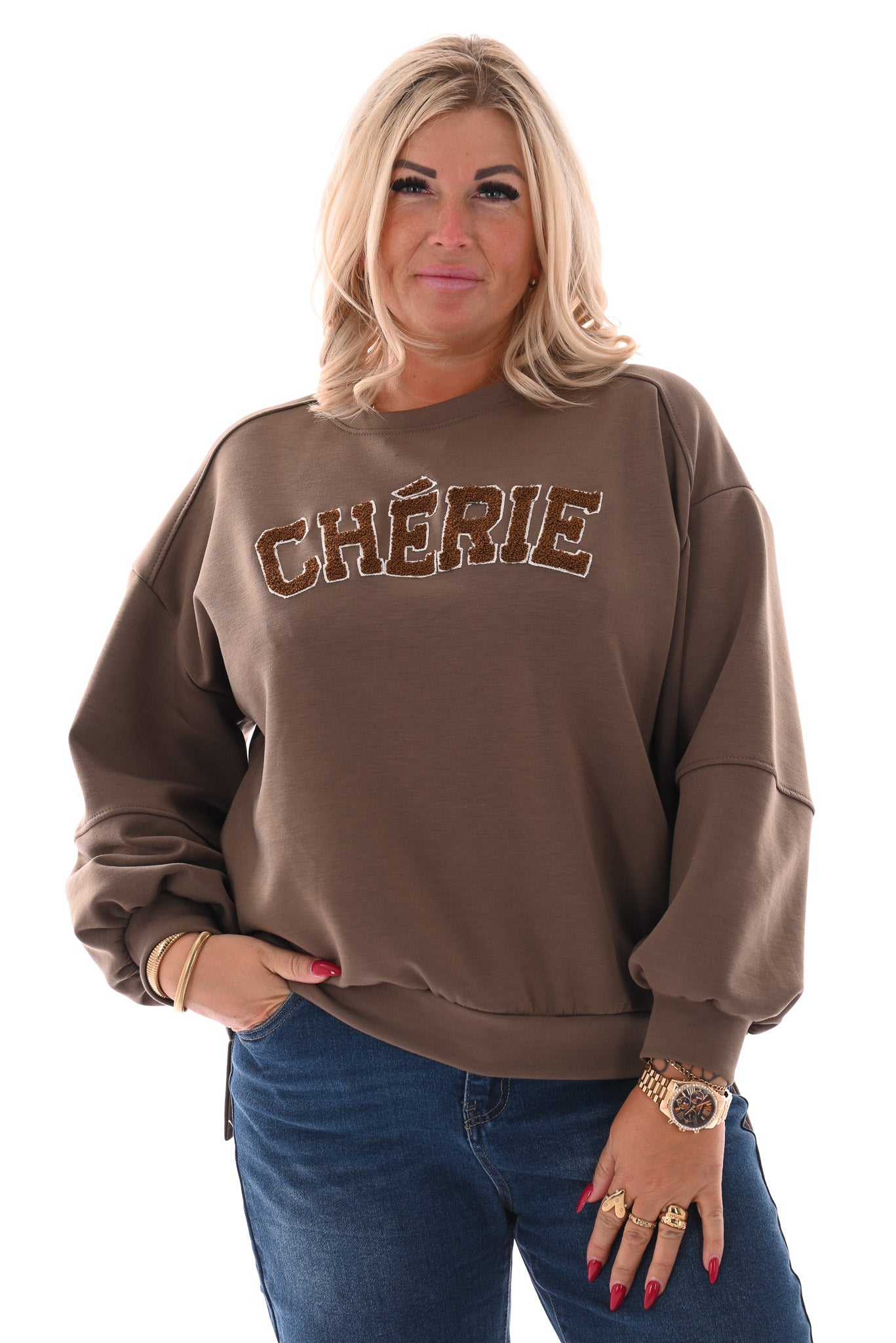 Sweater Cherie taupe