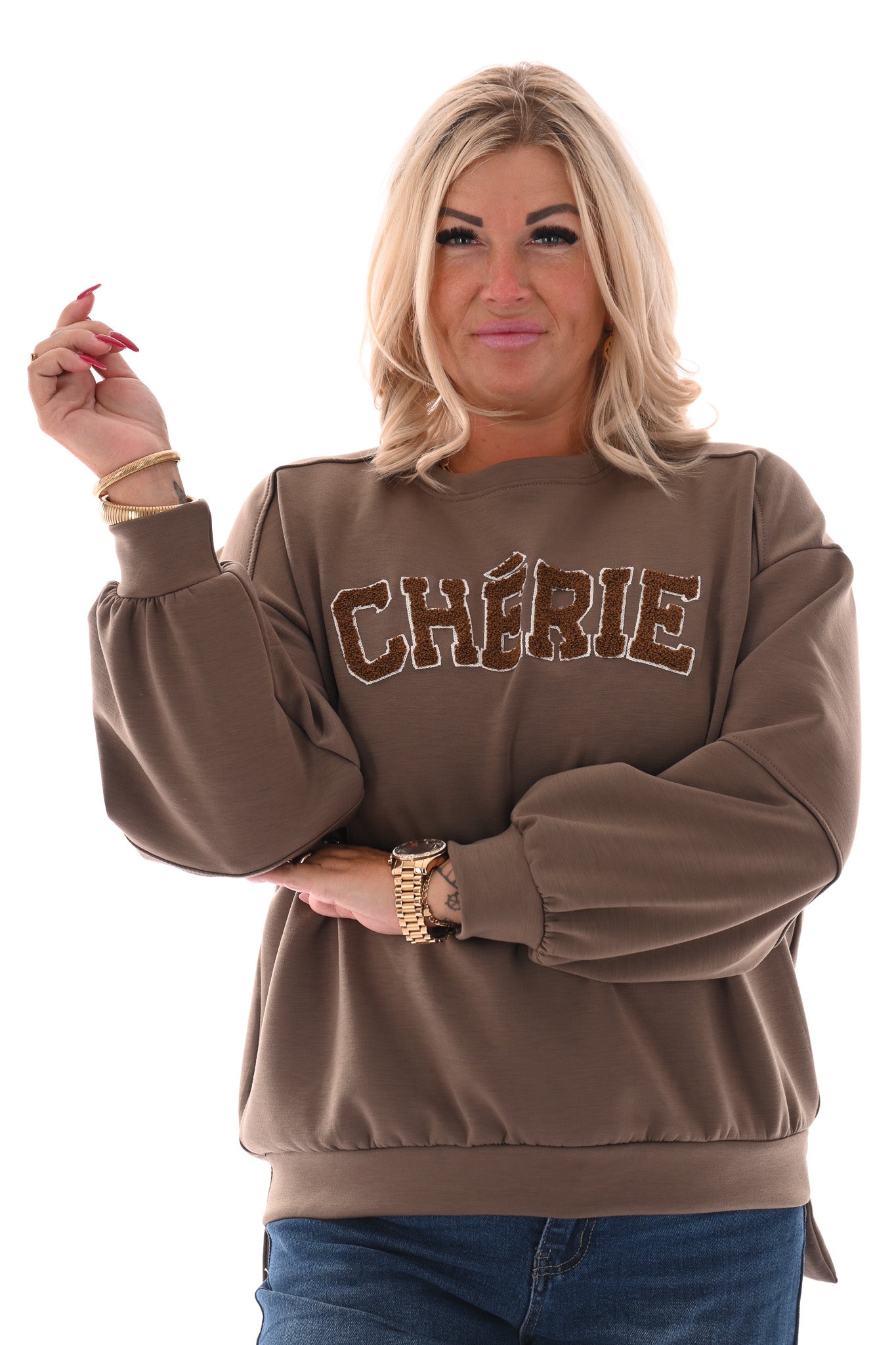Sweater Cherie taupe